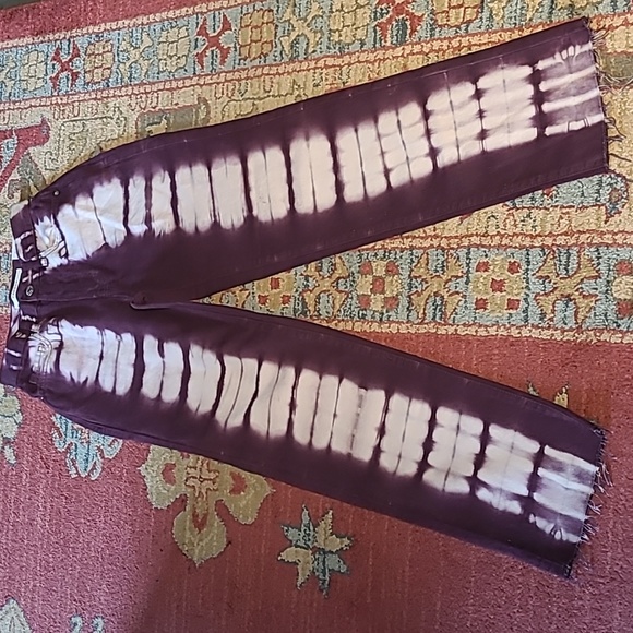 NWOT PACSUN TIE DYE HIGH WAIST JEANS - Picture 4 of 8